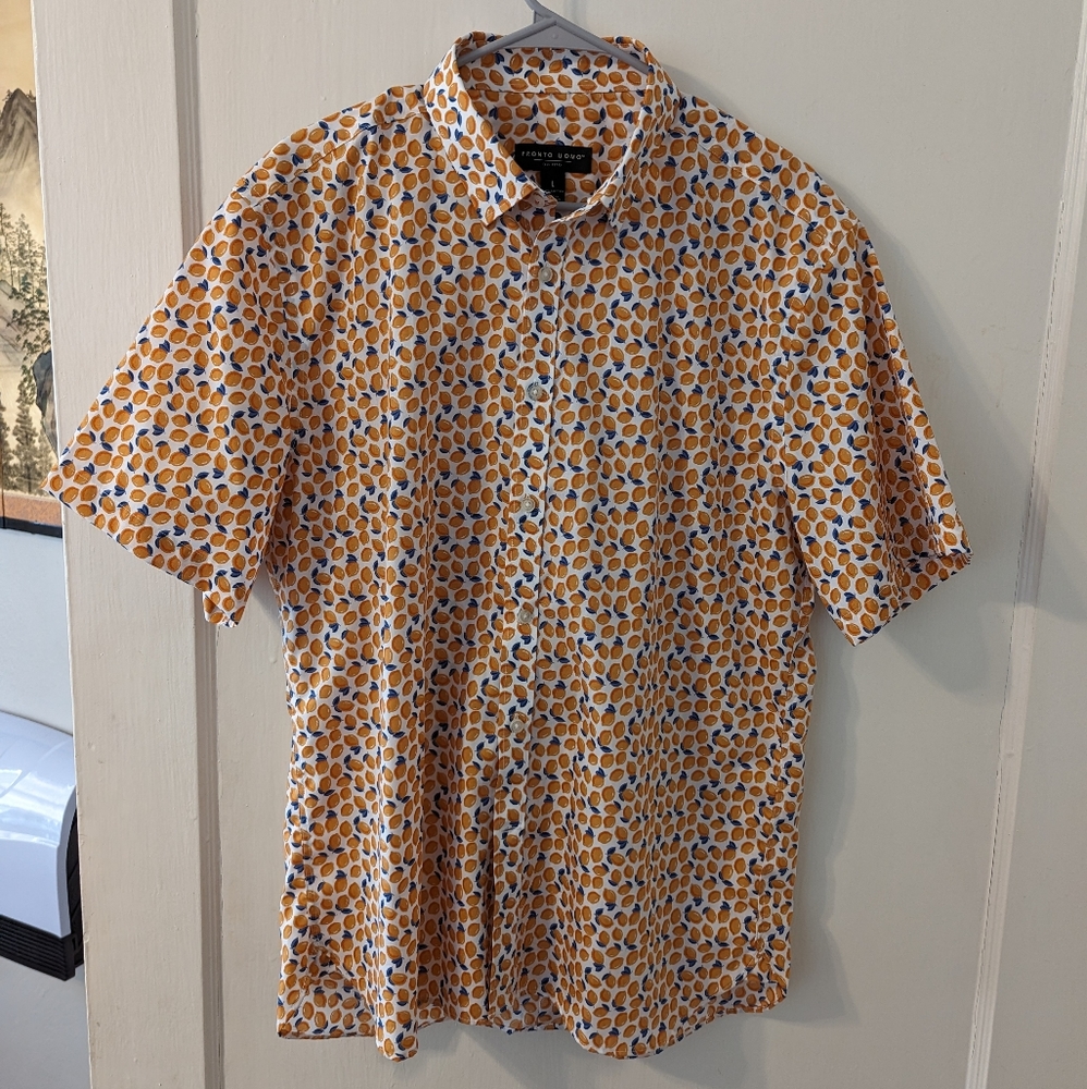 Pronto Uomo Lemon Button-Down Shirt